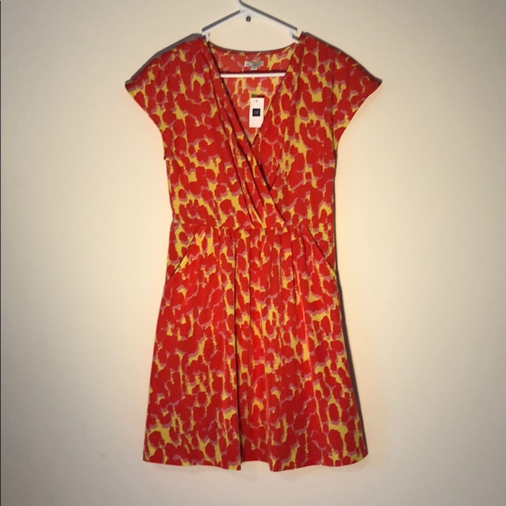 NWT Gap Cara Crossover animal print dress